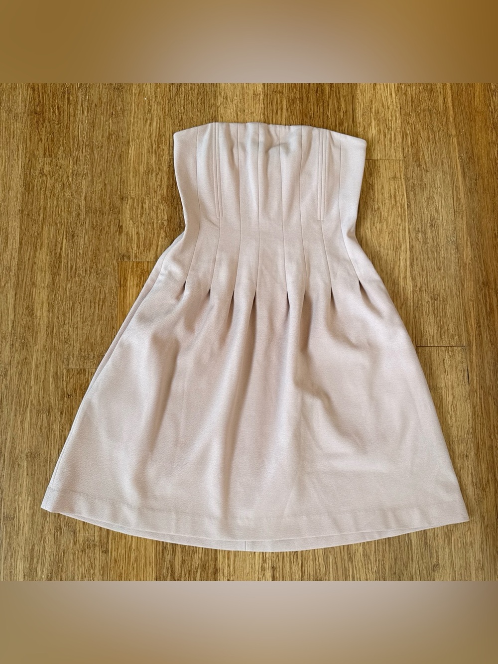 Felicity & Coco light Pink strapless mini dress with corset top small